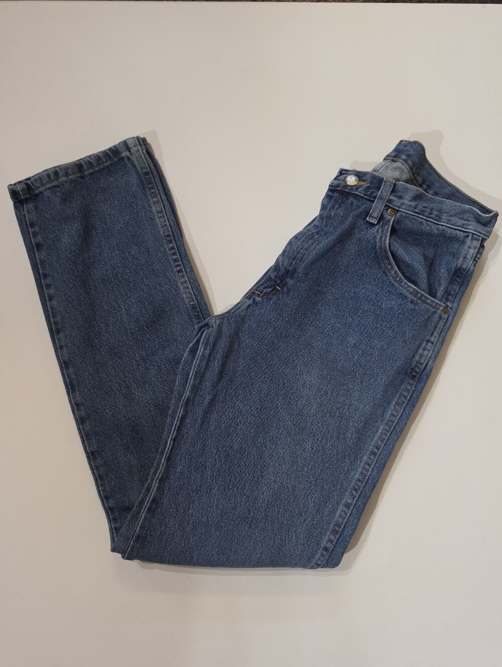 Wrangler Jeans Mens Size 35x34 Medium Wash Classic Straight Leg Denim